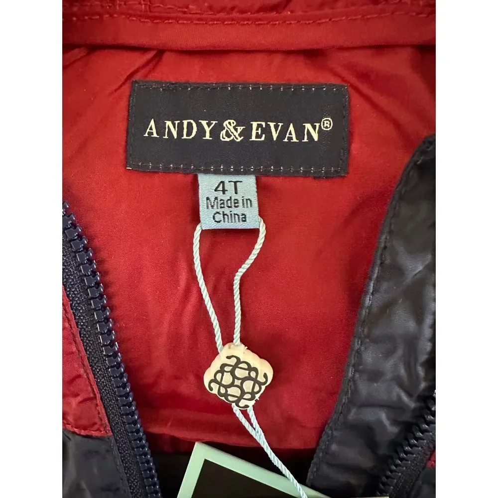 Andy & Evan Jacket Boys 4T Windbreaker NWT‎